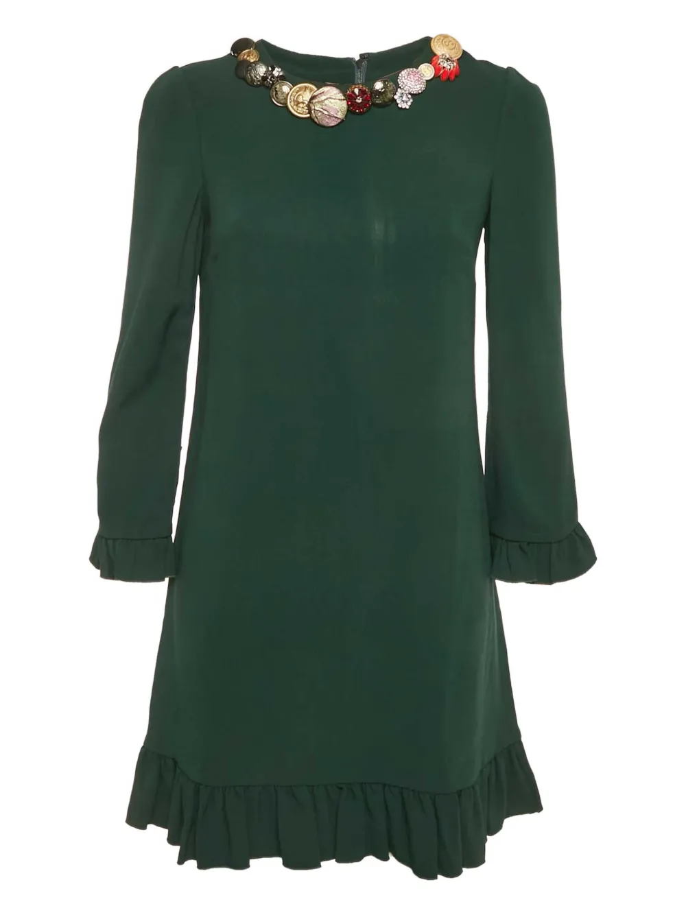 Dolce & Gabbana Pre-Owned Abito corto con decorazione - Verde