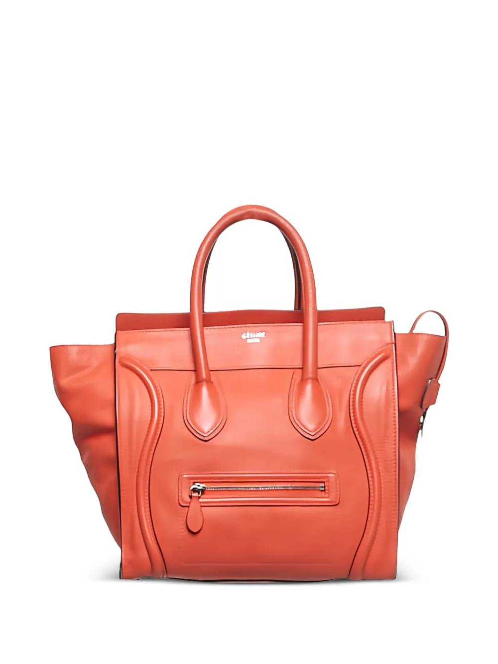 Celine Pre-Owned mini Luggage leather tote bag - Arancione