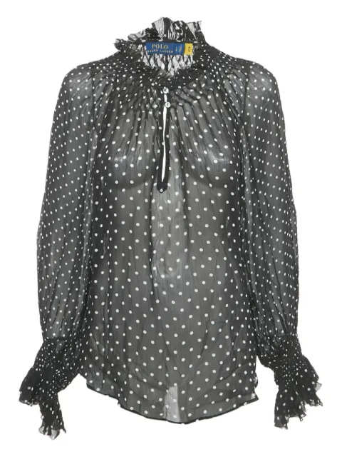 Polo Ralph Lauren Vintage Polka dot georgette blouse