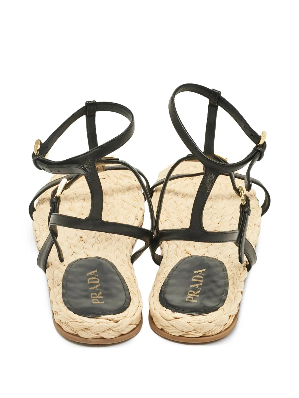 Prada Pre-Owned espadrilles à bride salomé en cuir | Image 2