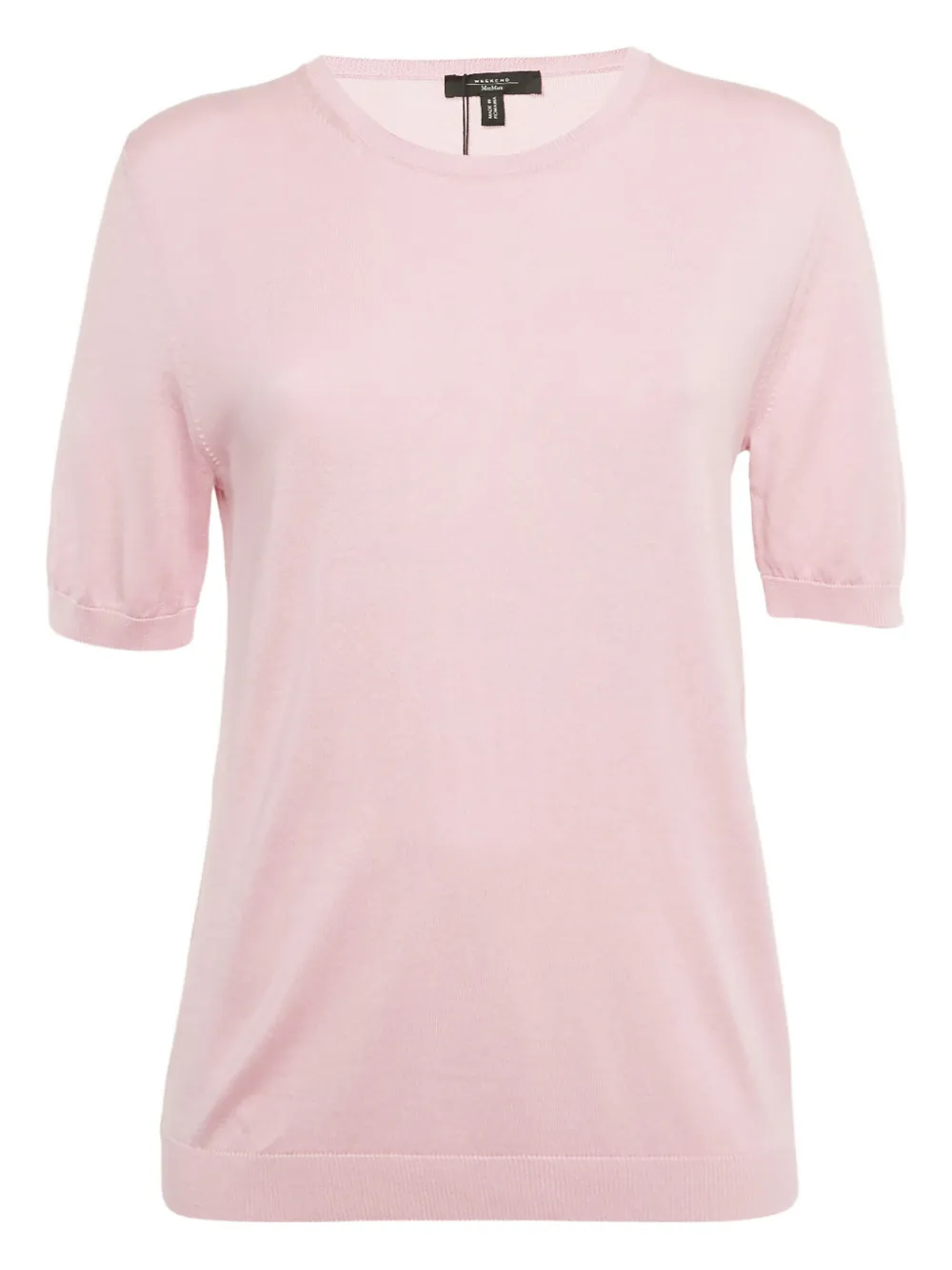 Weekend Max Mara playera con dobladillo de canalé | rosado | Image 1