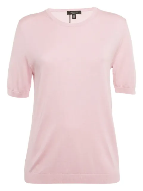 Weekend Max Mara blend ribbed hem T-shirt