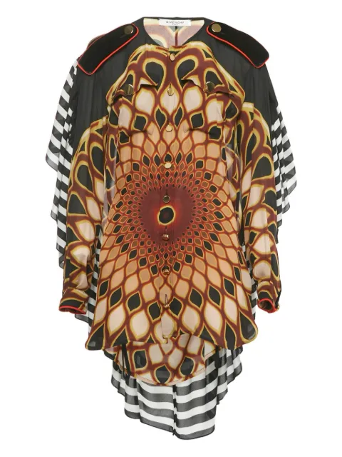 Givenchy Pre-Owned geometric-print silk blouse