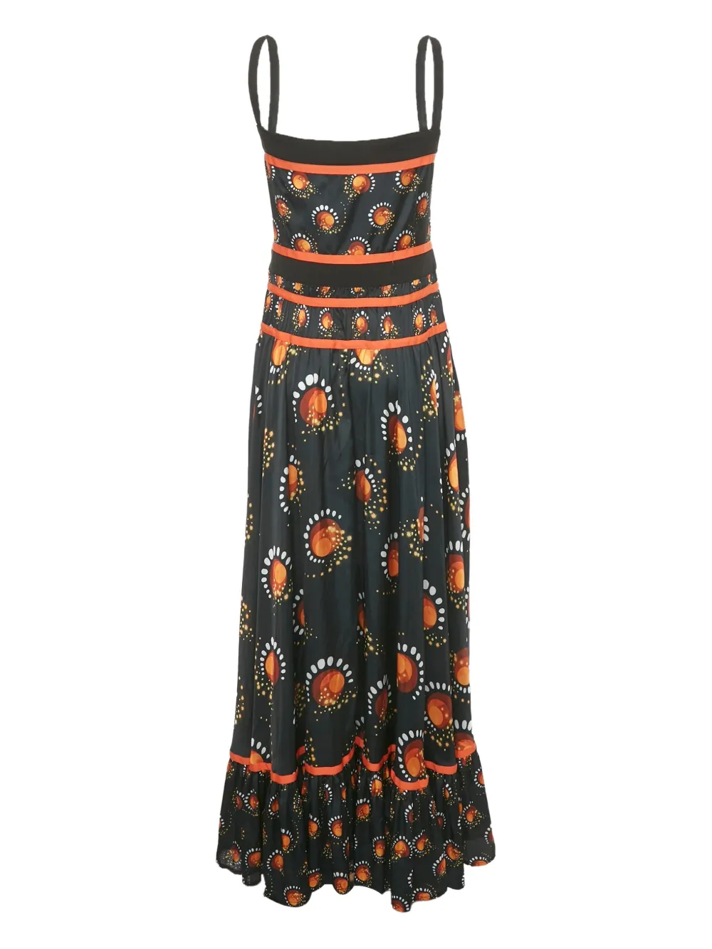 Paco Rabanne Pre-Owned flared maxi dress - Zwart