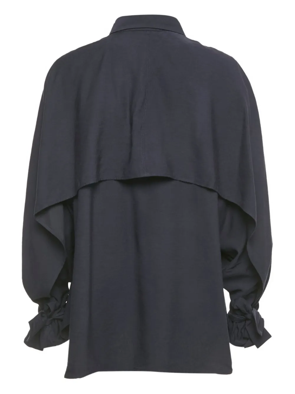 KENZO Pre-owned Ruffle-sleeve Shirt In Blue