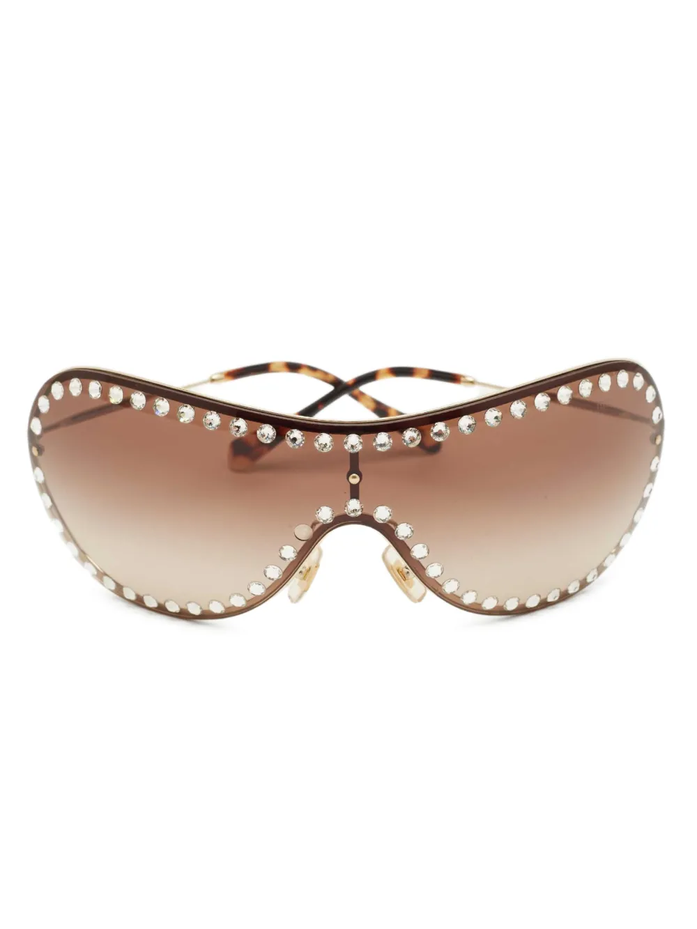 Miu Miu Pre-Owned brown sunglasses - Marrone