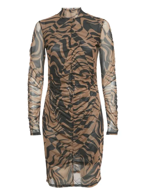 HUGO ruched mini dress