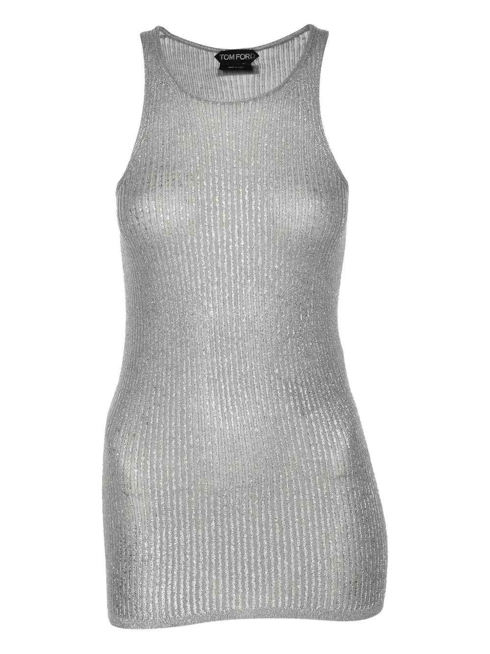 Tom Ford Pre-Owned Canotta a coste - Argento