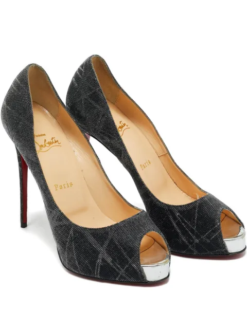 Christian Louboutin Pre-Owned New Very Prive platform peep-toe pumps