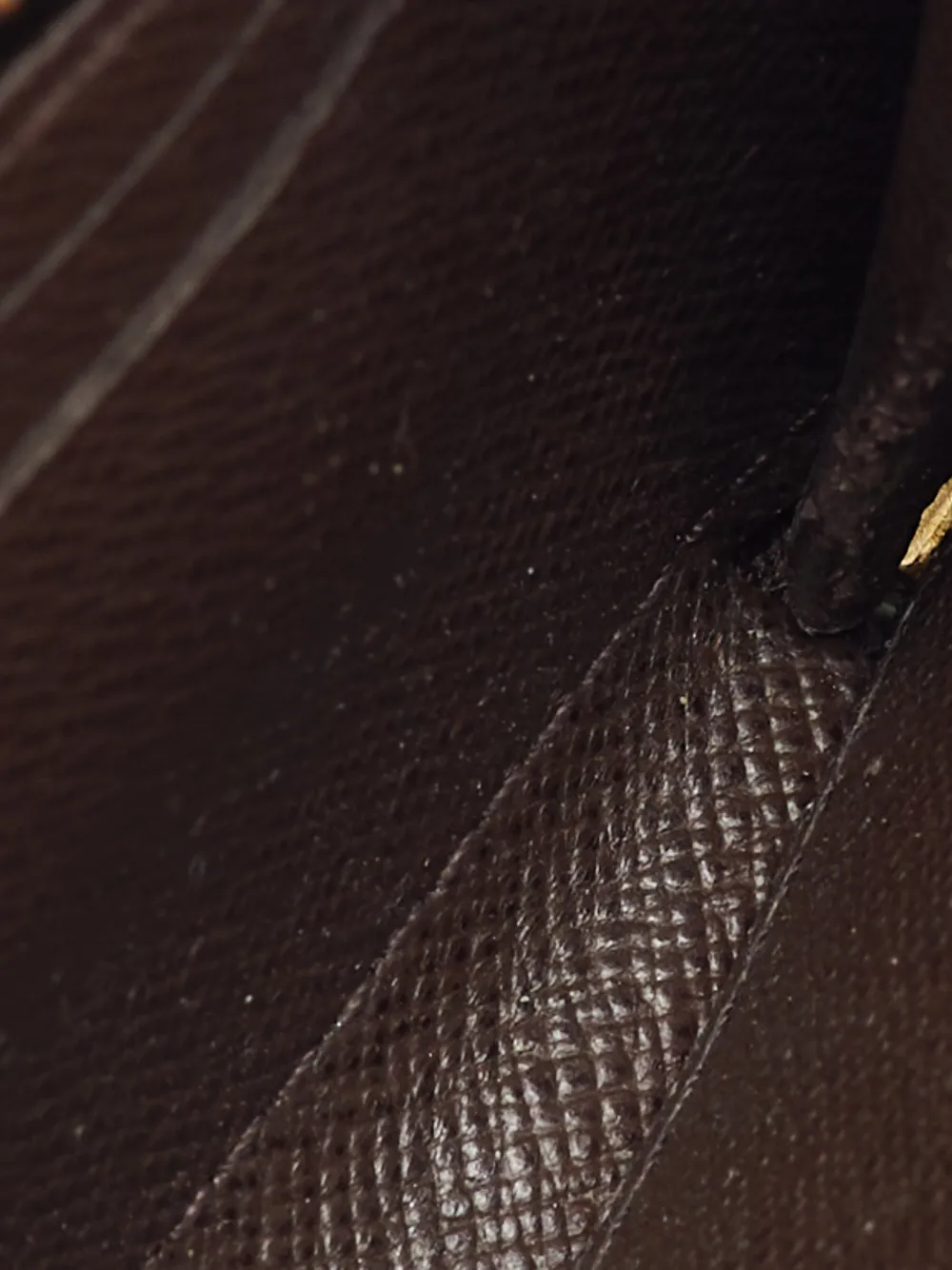 LOUIS VUITTON Pre-owned 2012 Zippy Check-pattern Wallet In Brown