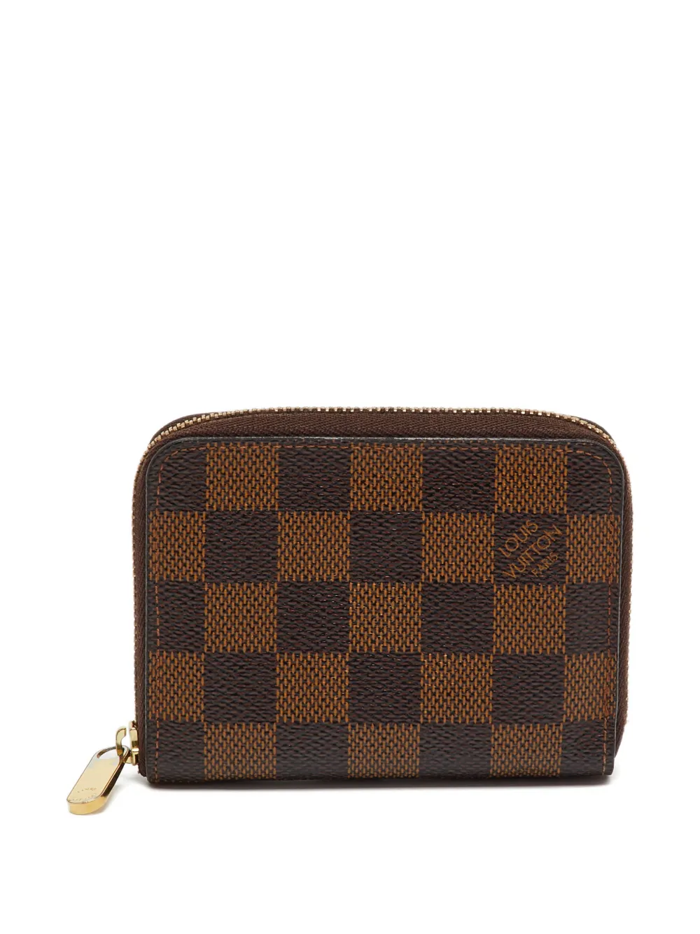Louis Vuitton Pre-Owned Portafoglio Zippy a quadri 2012 - Marrone