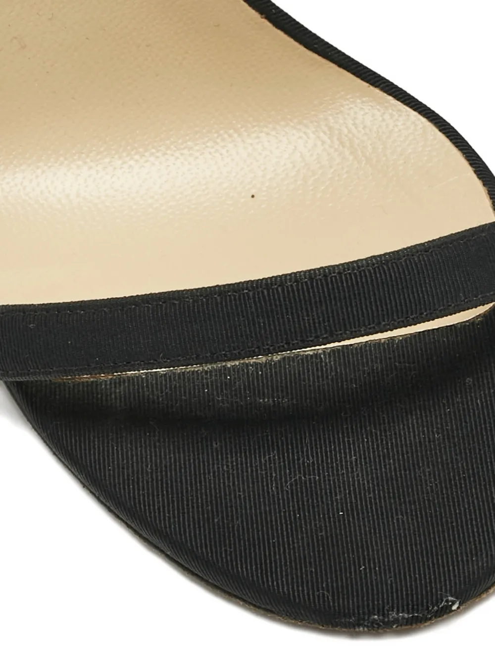 Jimmy Choo Pre-Owned bow-detail sandals - Zwart