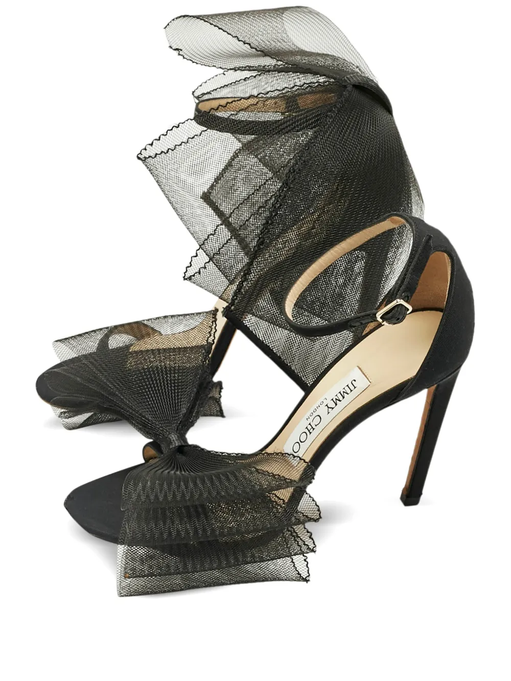 Jimmy Choo Pre-Owned bow-detail sandals - Nero