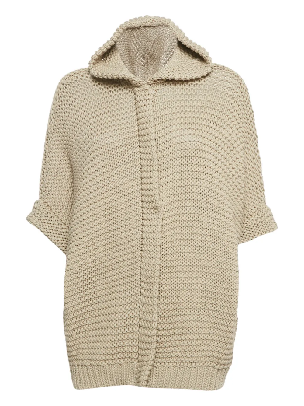 Brunello Cucinelli Vintage hooded cardigan - Toni neutri