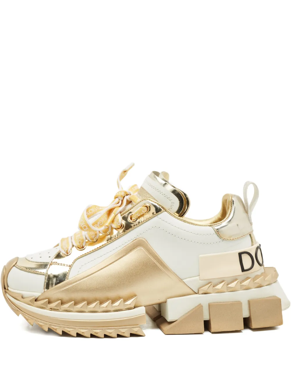 Dolce & Gabbana Pre-Owned Super King chunky-sole sneakers - Gold