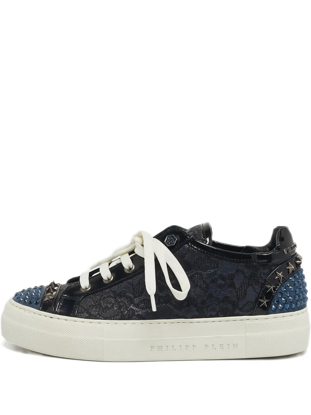 Philipp Plein panelled studded sneakers - Schwarz