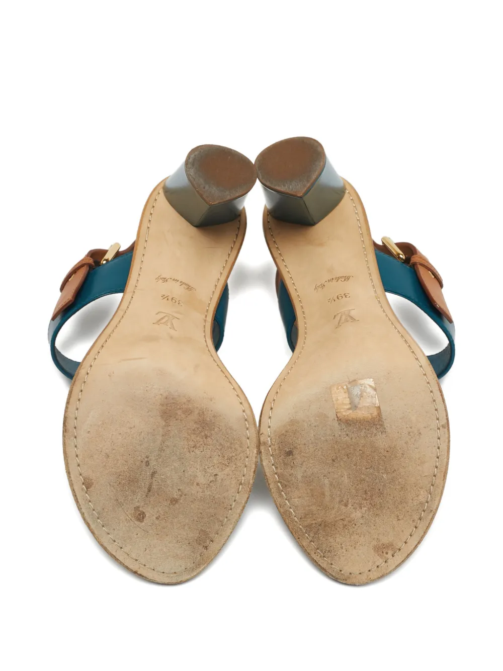 Louis Vuitton Pre-Owned Horizon eyelet sandals - Blauw