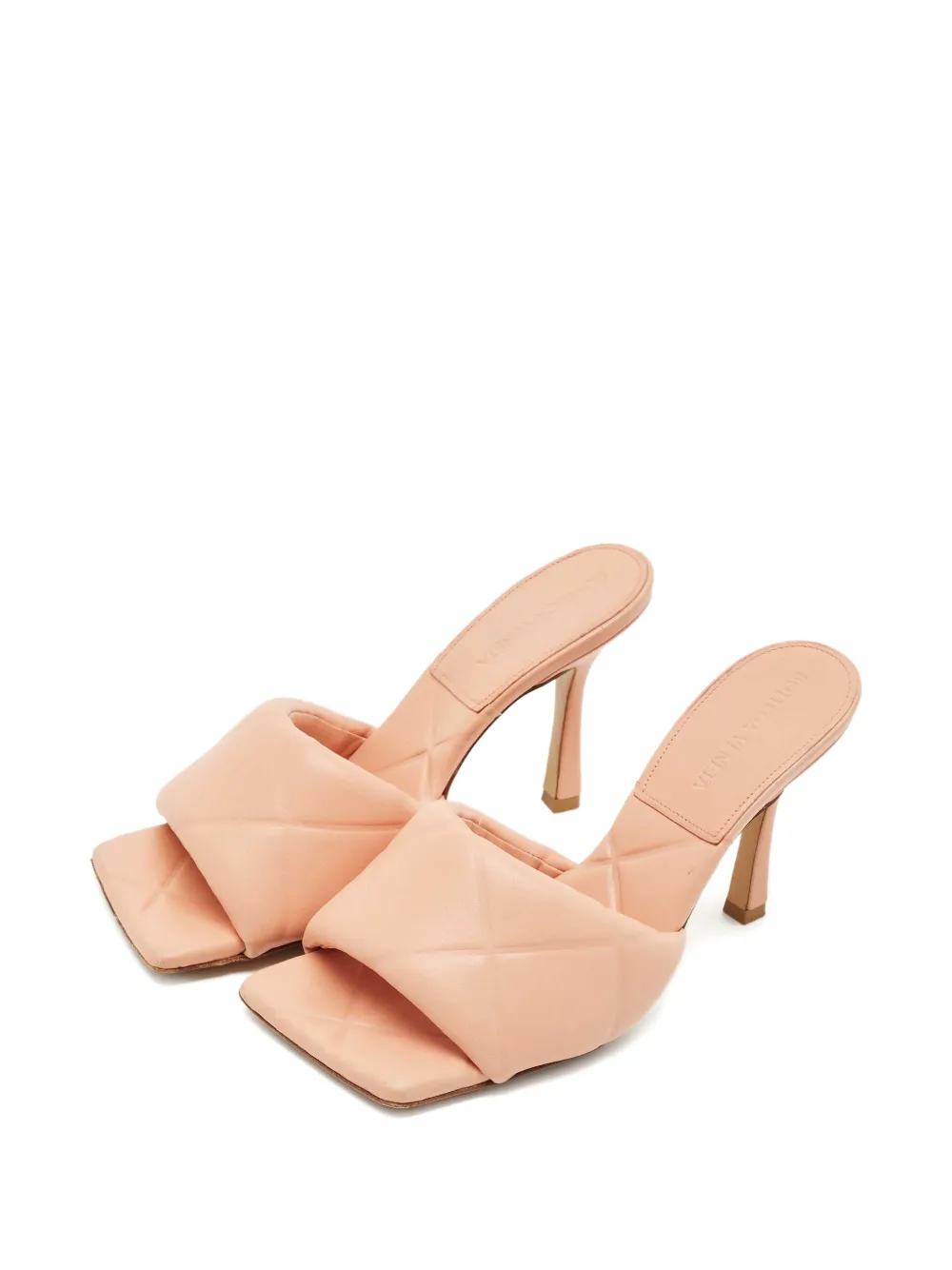 Bottega Veneta Pre-Owned Lido woven square toe sandals 10 cm - Roze