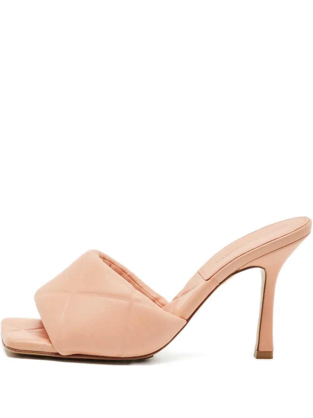 Bottega Veneta Pre-Owned Lido woven square toe sandals 10 cm - Rosa