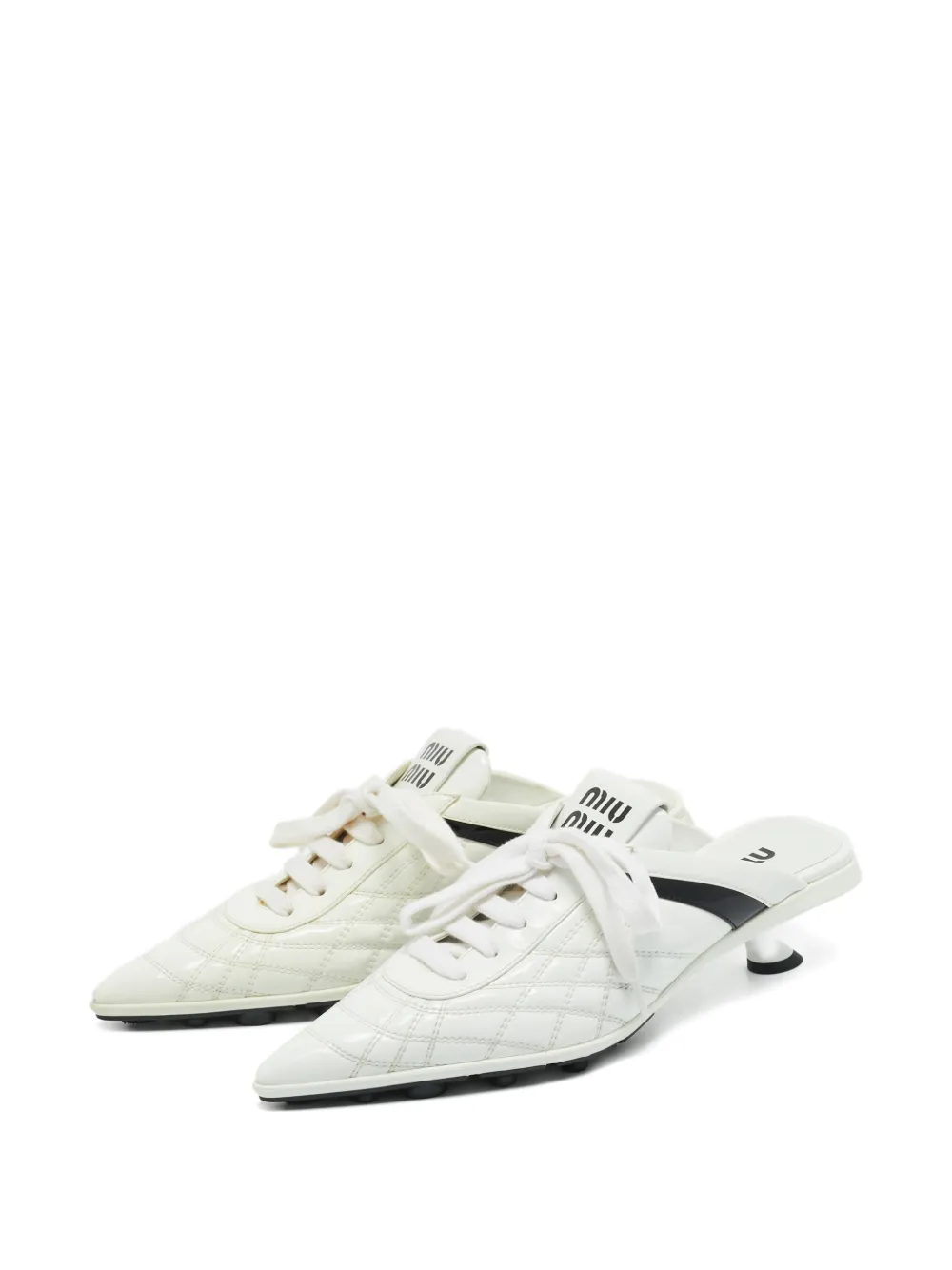 Miu Miu Pre-Owned pointed-toe leather mules | Image 2