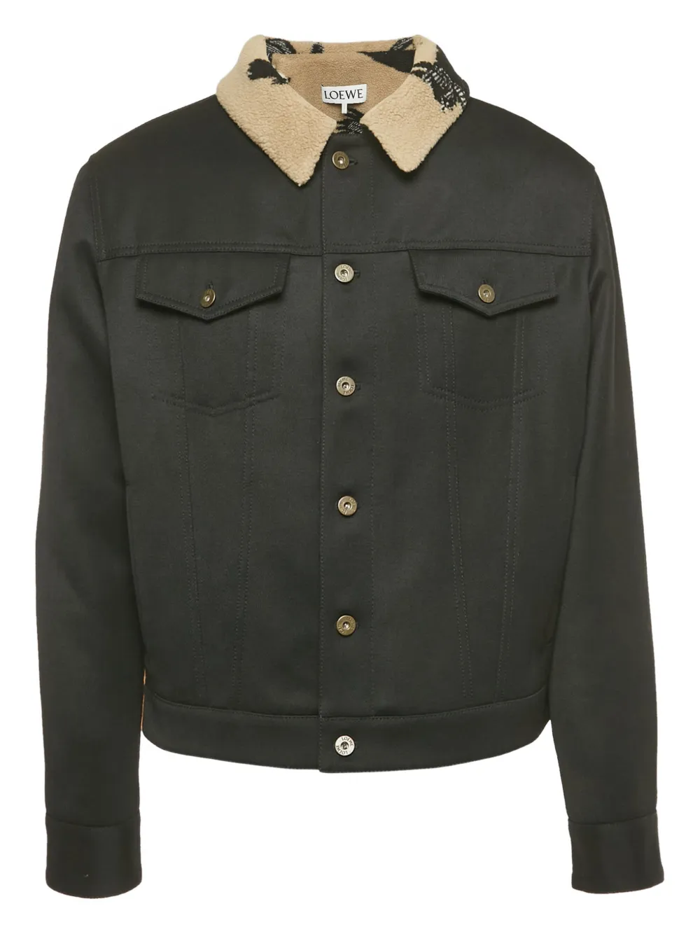 Loewe Pre-Owned button front wool jacket | Black | Image 1
