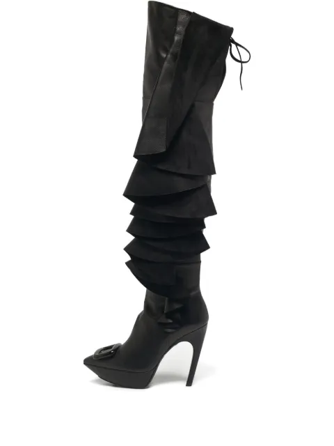 Roger Vivier ruffled leather boots