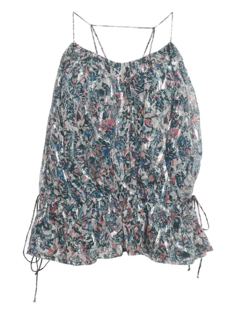 IRO fil coupé floral-print top