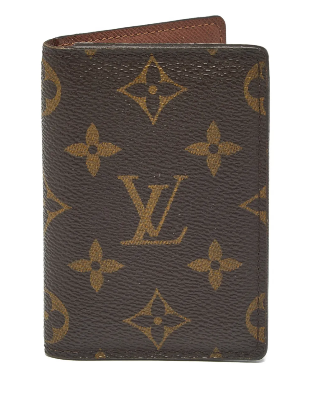 Pre-owned Louis Vuitton Monogram Pocket Organiser In Brown