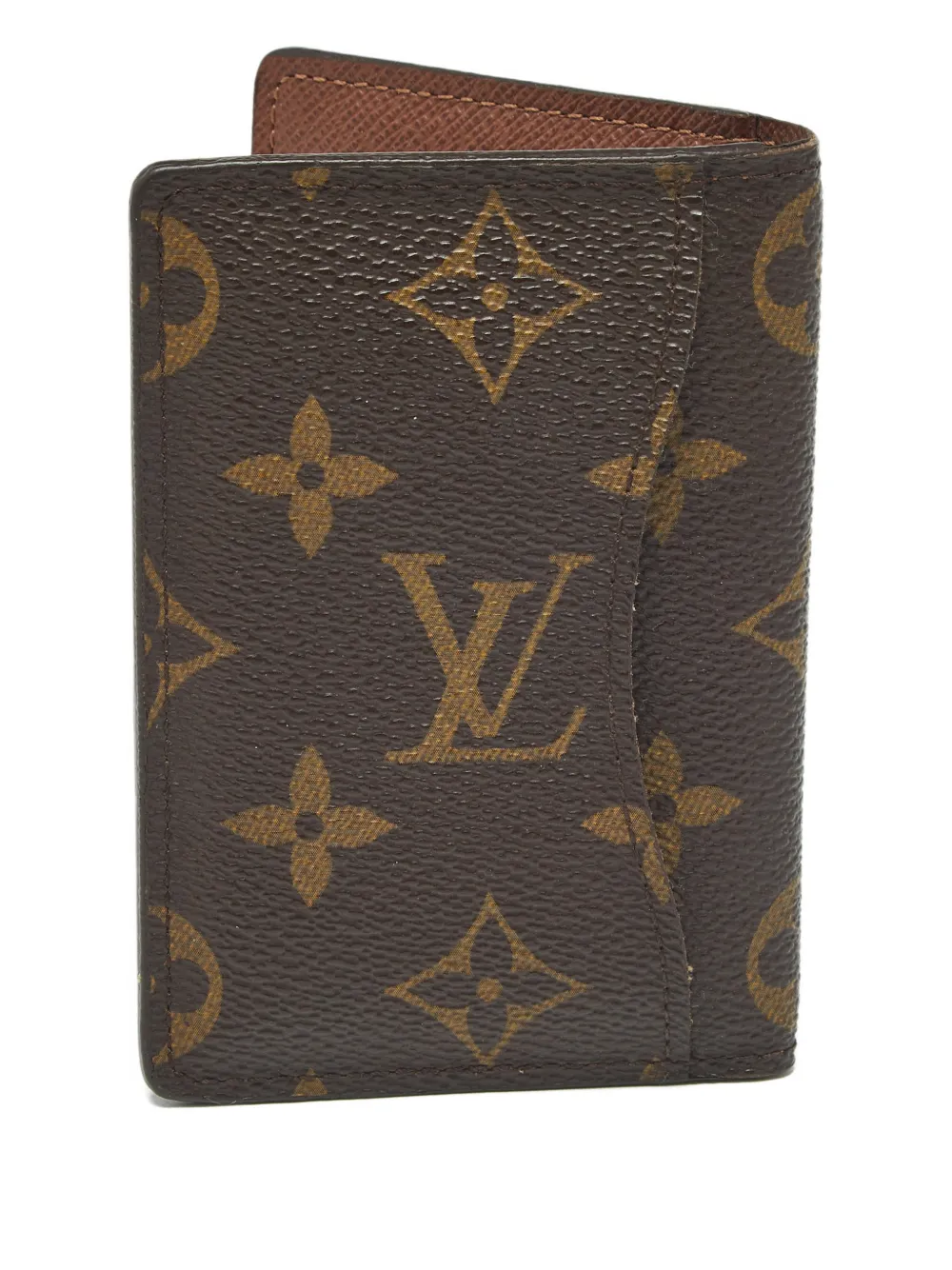 Pre-owned Louis Vuitton Monogram Pocket Organiser In Brown