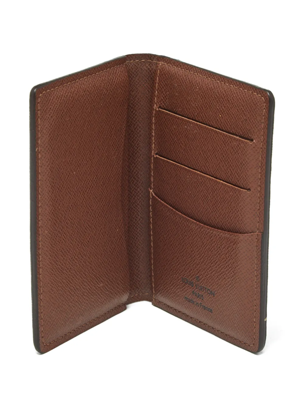 Pre-owned Louis Vuitton Monogram Pocket Organiser In Brown