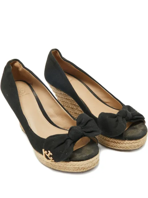 Tory Burch bow wedge espadrilles