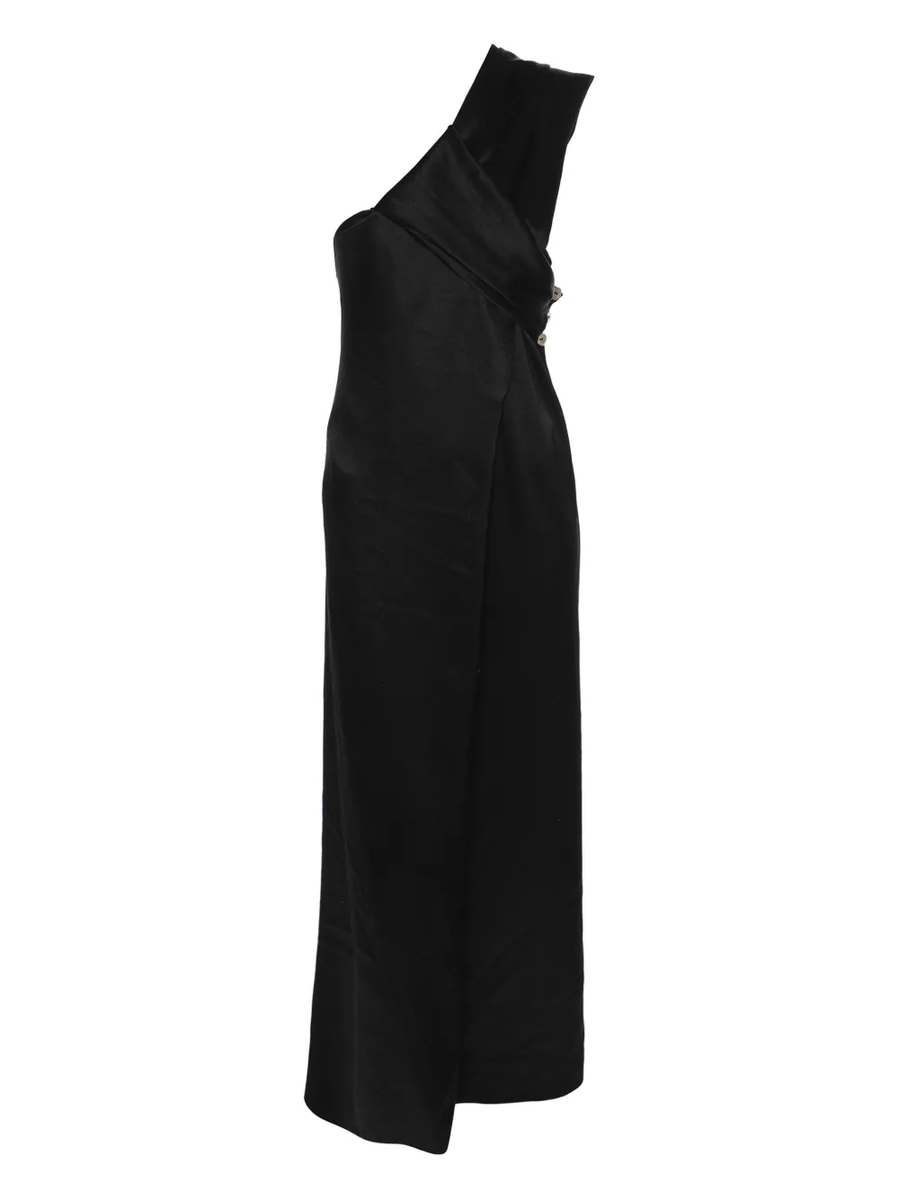 Pre-owned Nanushka Twisted-neckline Dress In Black