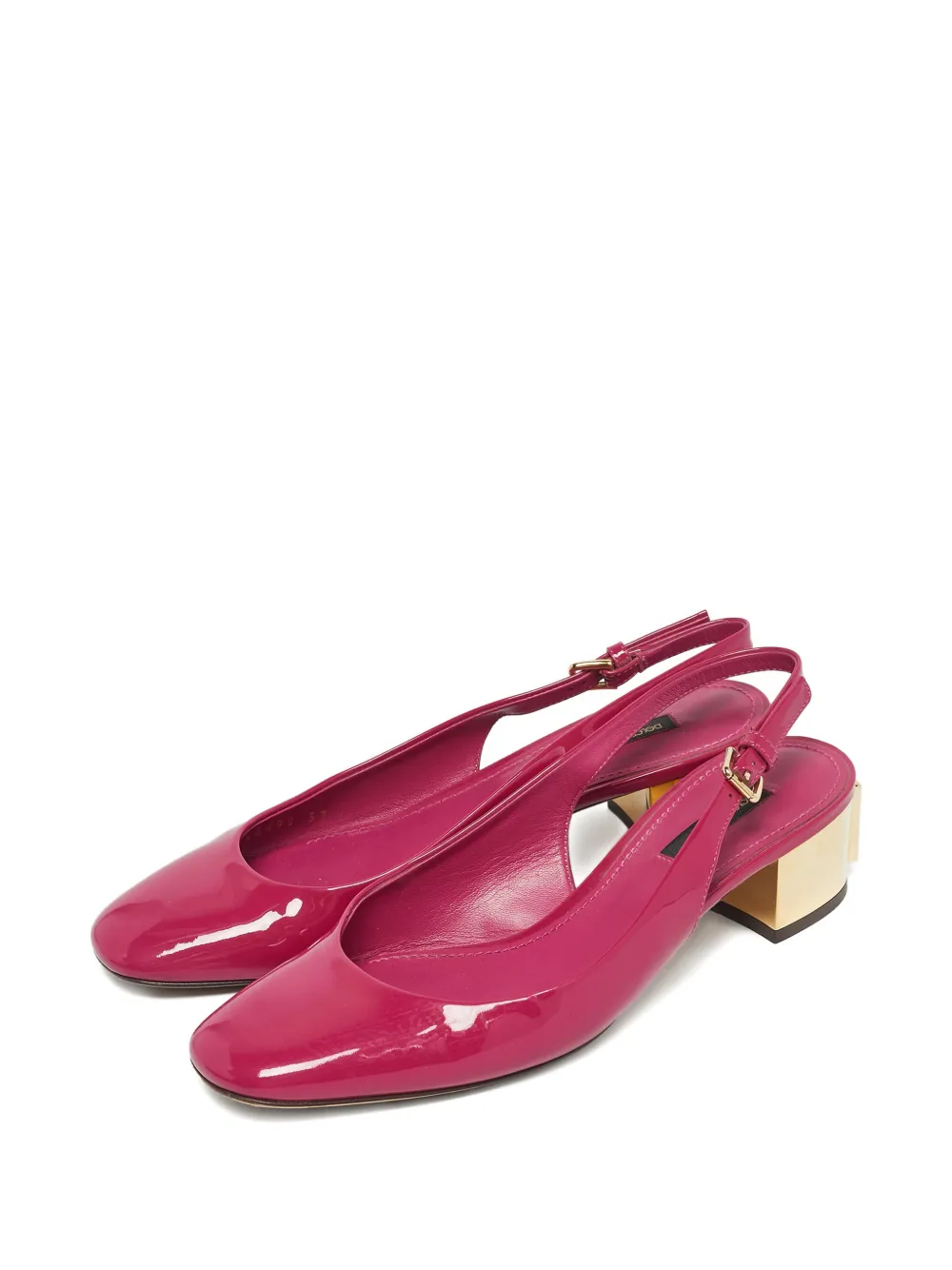 Dolce & Gabbana Pre-Owned block-heel slingbacks pumps - Roze
