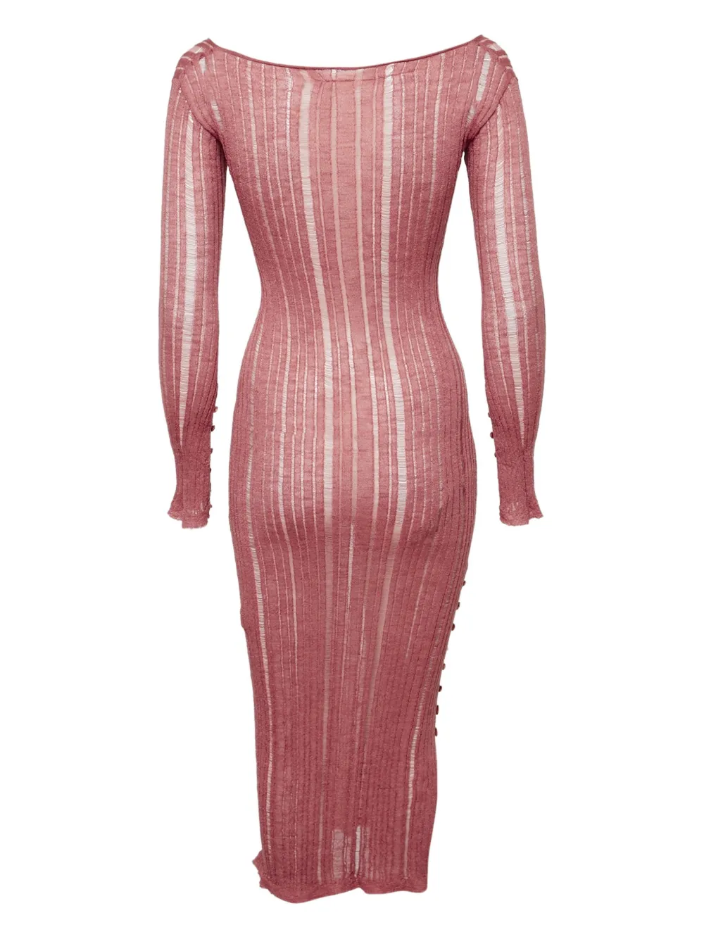 Cult Gaia ribbed midi dress - Roze