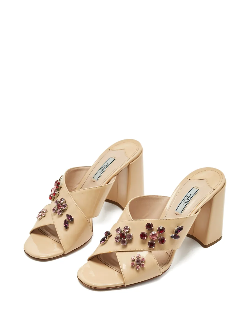 Prada Pre-Owned criss-cross round-toe sandals | Image 2