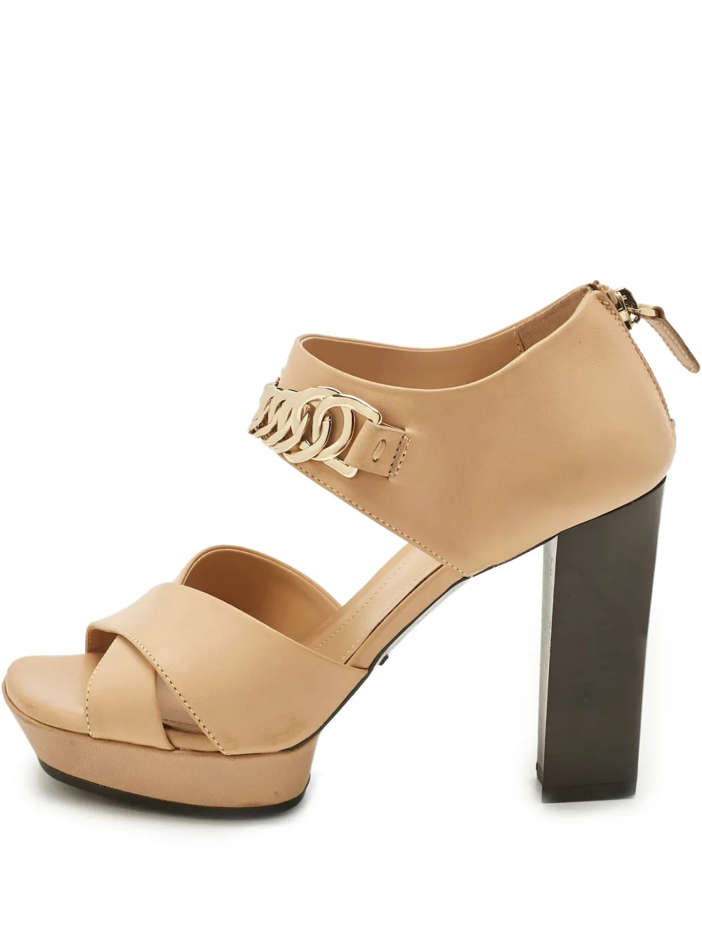 Tod's Vintage chain strap sandals - Nude