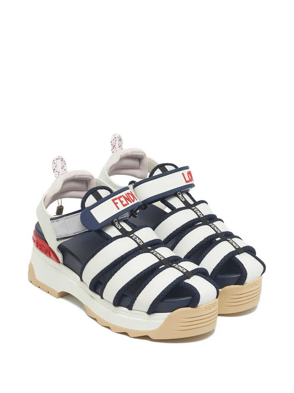 Fendi Pre-Owned chunky-platform sandals - Wit