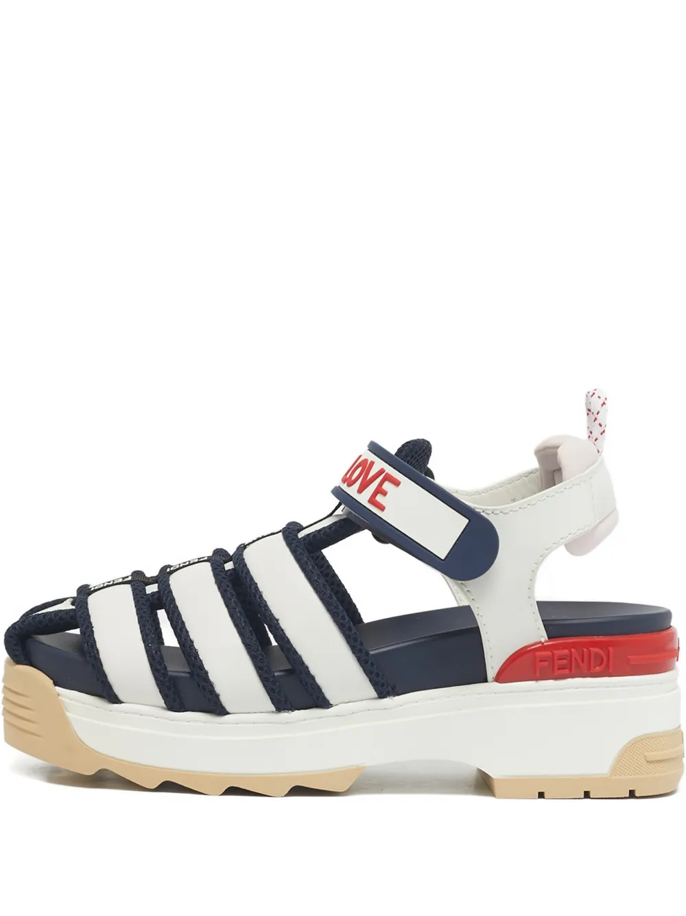 Fendi Pre-Owned chunky-platform sandals - Weiß