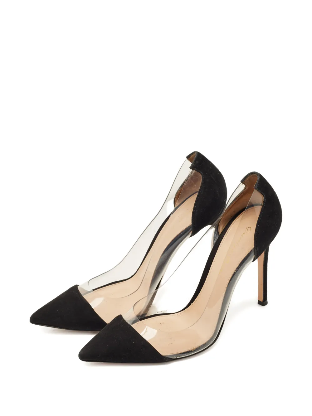 Gianvito Rossi 37 Plexi pointed pumps (11 cm) - Wit