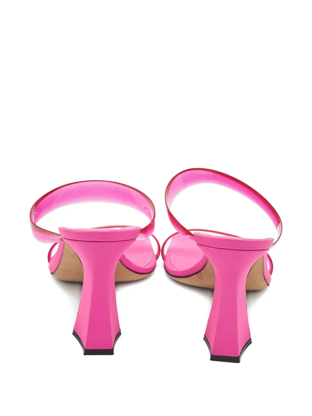 Giuseppe Zanotti square-toe heeled sandals - Roze