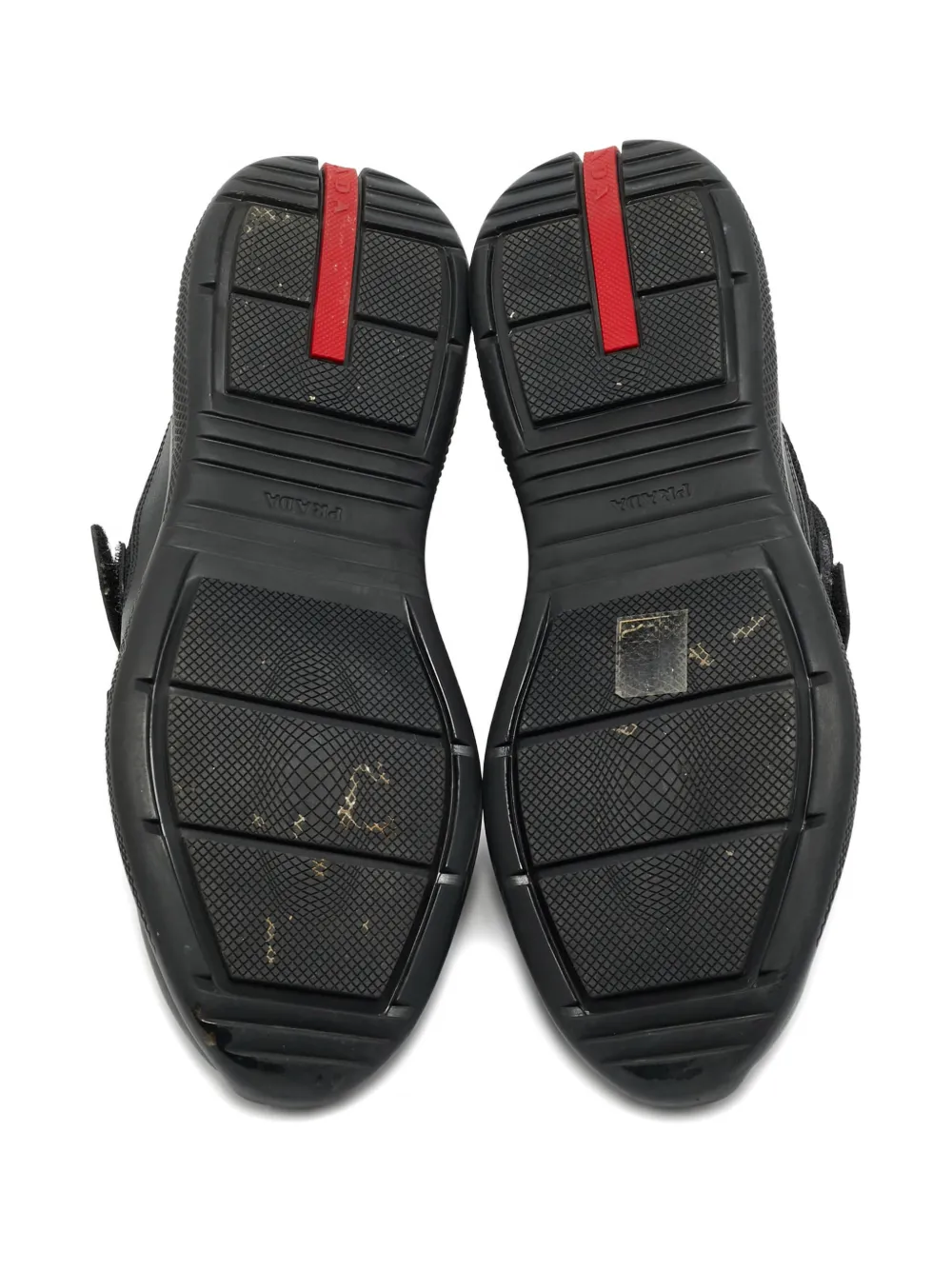Prada Pre-Owned straps sneakers - Zwart