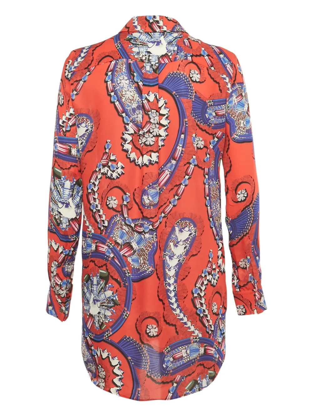 Mary Katrantzou silk graphic-print mini dress - Rood