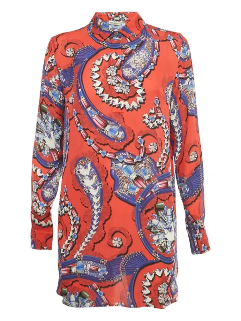 Mary Katrantzou silk graphic-print mini dress