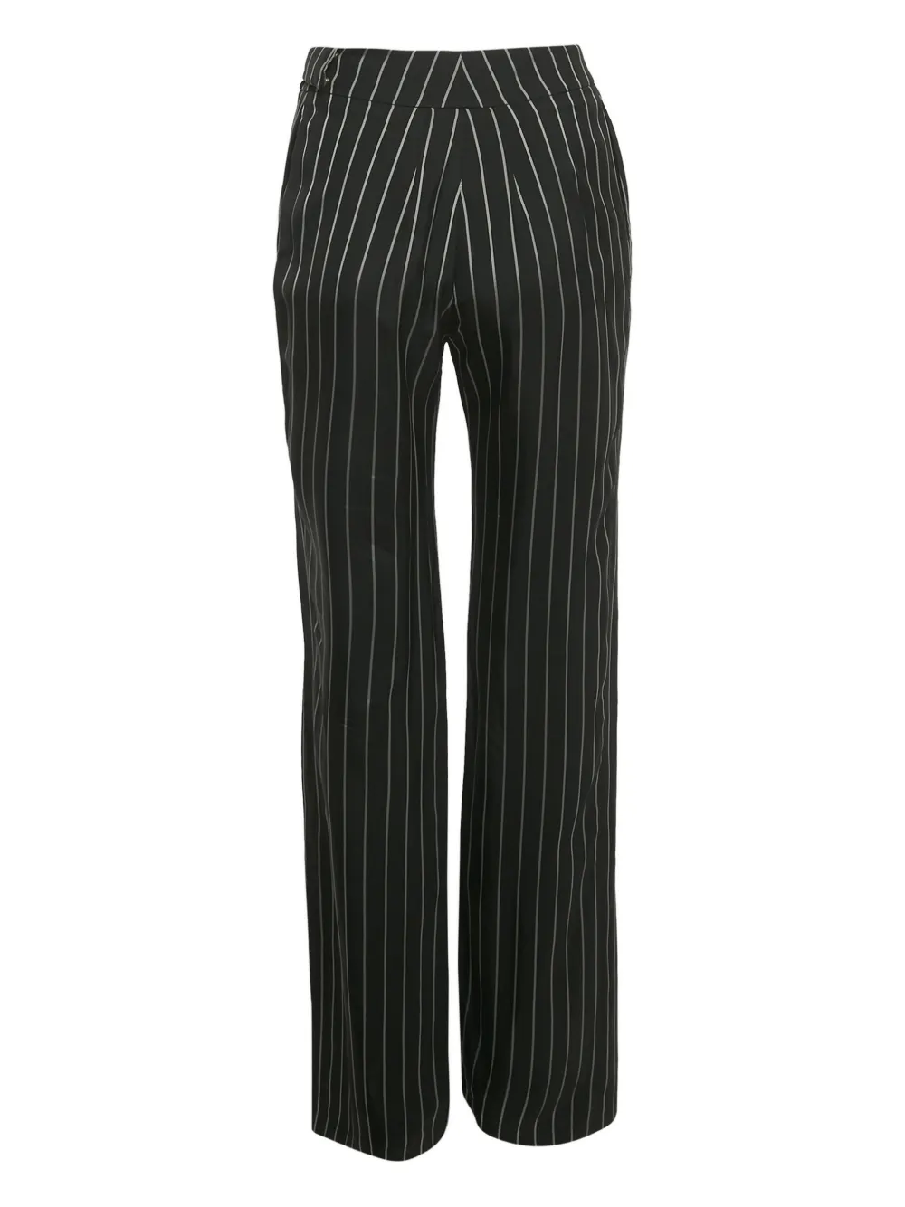 Alexandre Vauthier striped crepe trousers - Zwart