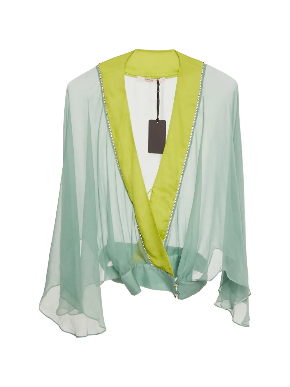 Valentino Garavani Pre-Owned silk beaded top - Verde