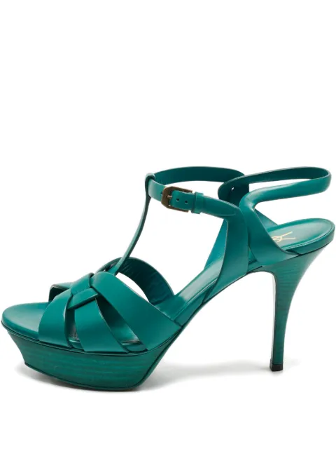Saint Laurent Pre-Owned Tribute leather strappy sandals