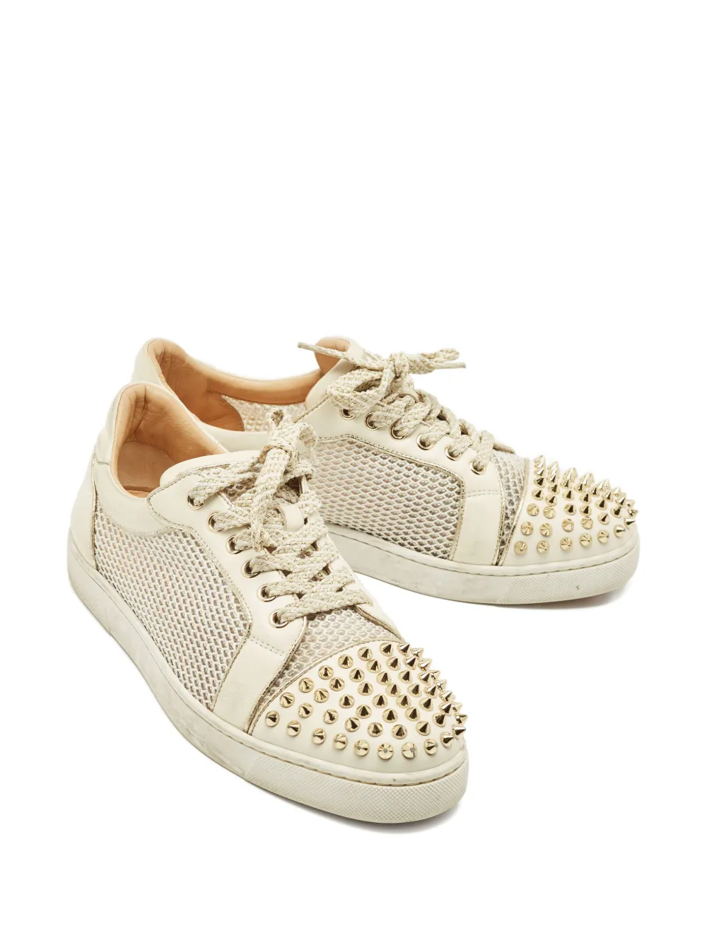 Christian Louboutin Pre-Owned Vieira Spikes sneakers - Beige