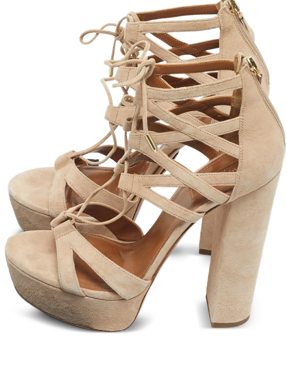 Aquazzura suede sandals - Toni neutri