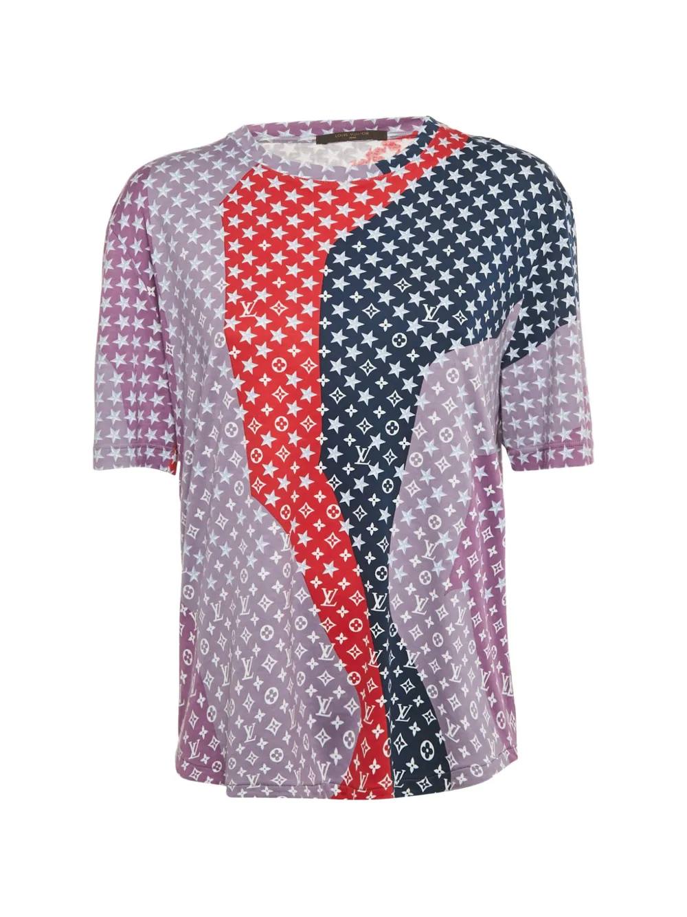Louis Vuitton Pre-Owned monogram-print T-shirt - Viola