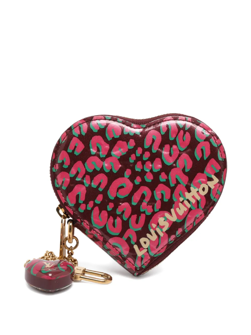 Louis Vuitton Pre-Owned heart-shaped coin purse - Rosso